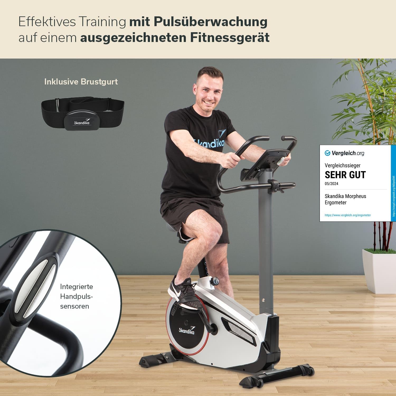 Skandika Morpheus: Ergometer mit 12 kg Schwungmasse✨