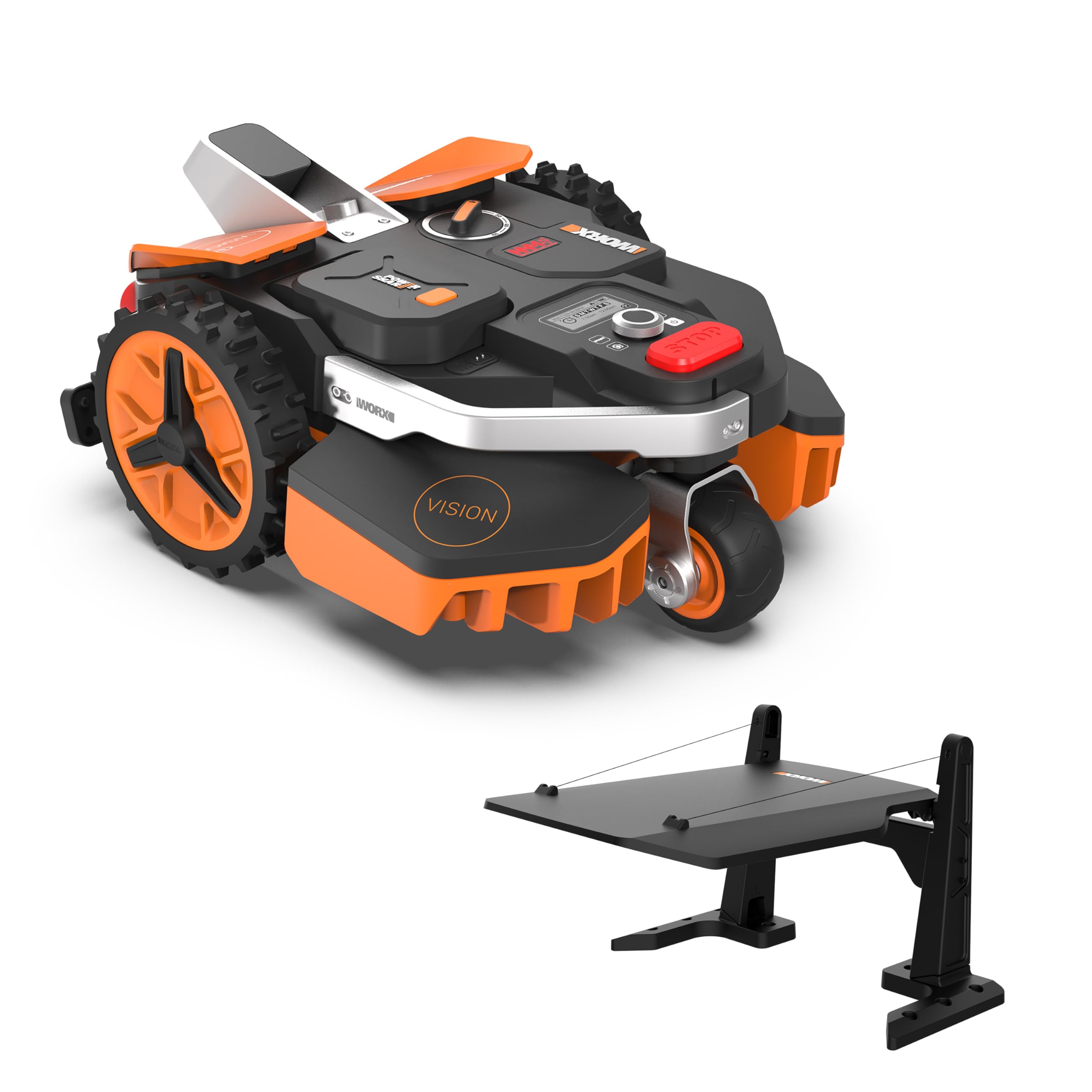 WORX WR167E Mähroboter 700 m² mit Kabel, App & AIA-Navigation
