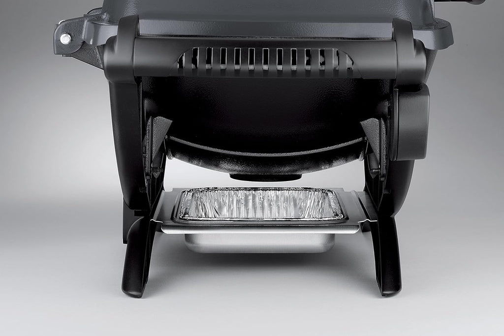 Weber Q 1400 Elektrogrill 2200W, Gusseisen, Balkon, Temperaturregelung, Dunkelgrau