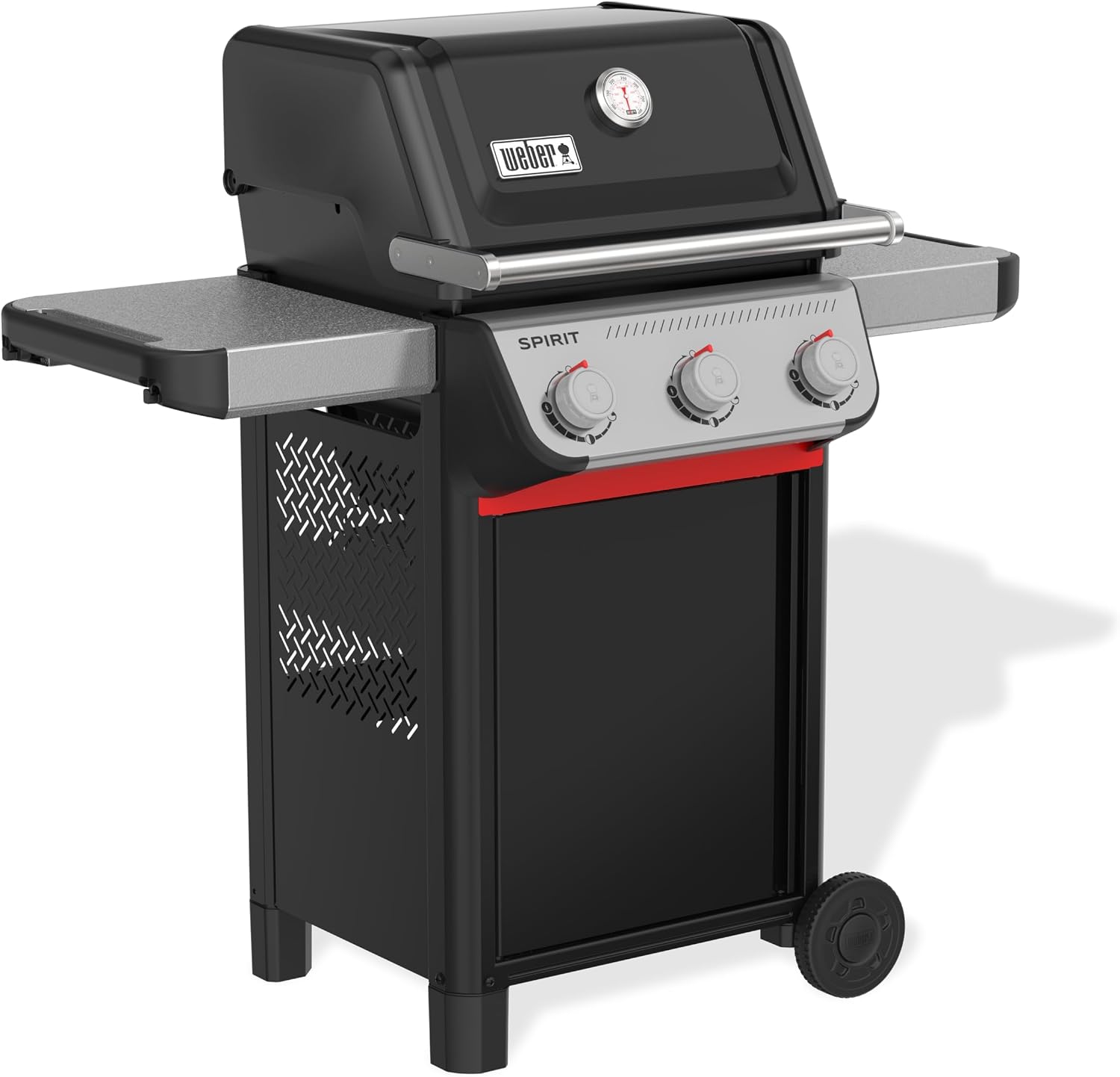 Weber Spirit E-310 Gasgrill 2025, 3 Brenner, 2346 cm², Gusseisen, Snap-Jet Zündung, Schwarz