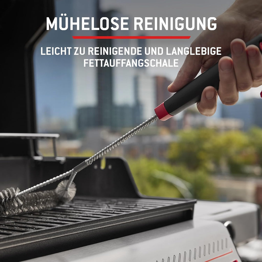 Weber Spirit E-310 Gasgrill 2025, 3 Brenner, 2346 cm², Gusseisen, Snap-Jet Zündung, Schwarz