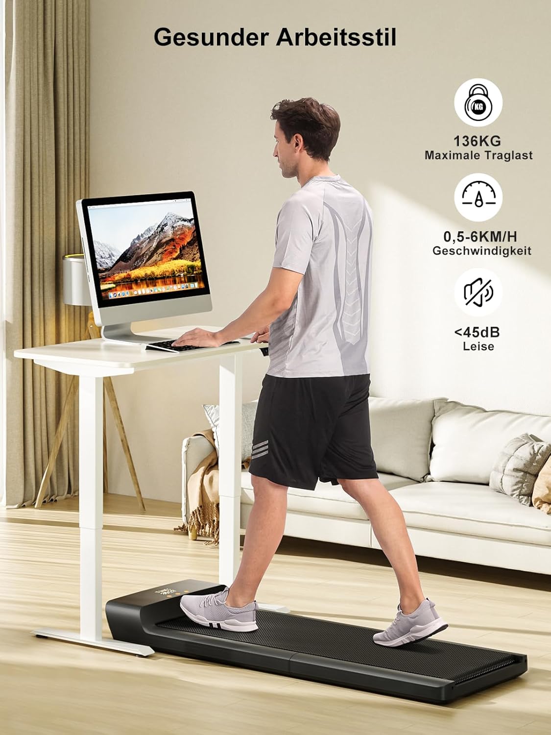 Kingsmith Klappbares Laufband: Für Büro & Zuhause mit LED‑Display