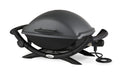 Weber Q 1400 Elektrogrill 2200W, Gusseisen, Balkon, Temperaturregelung, Dunkelgrau