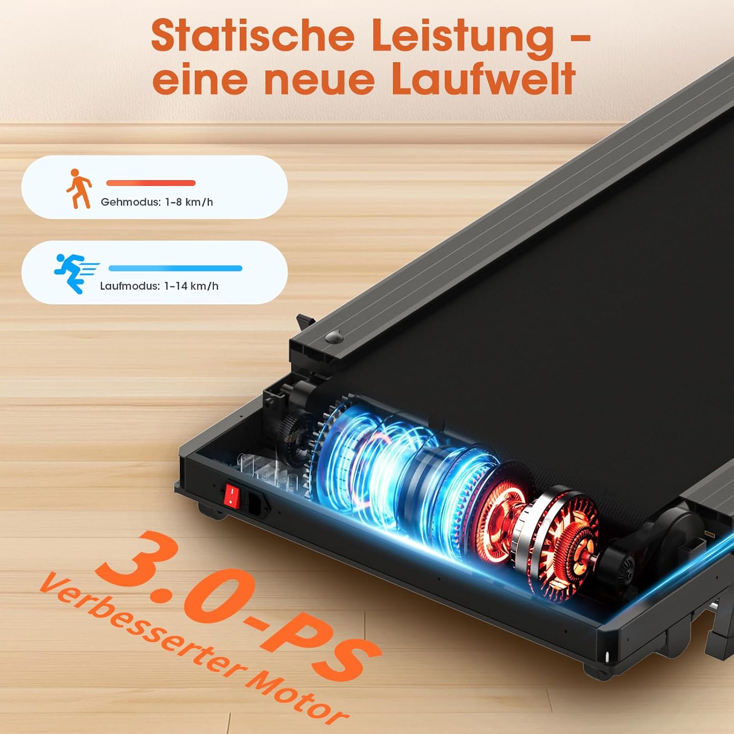 VANNECT Faltbares Laufband: Walking Pad mit Steigung für Zuhause ✨