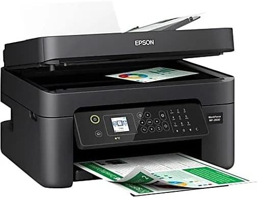 Epson Workforce WF-2830 Wireless Color Inkjet All-in-One Printer, Print Scan Copy and Fax, Automatic 2-Sided Printing, 1. 4" Color LCD, 100-sheet Paper Tray, Wi-Fi Direct Connectivity, Black