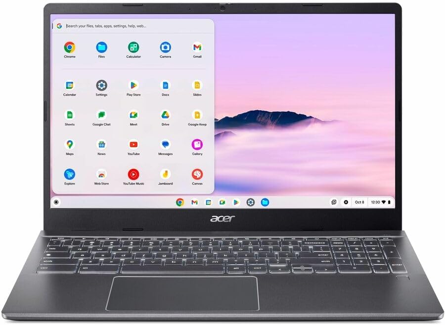 Acer Chromebook Plus 515 CBE595-2T CBE595-2T-58CT 15.6" Touchscreen Chromebook - Full HD - 60 Hz - Intel Core 5 120U - 16 GB - 256 GB SSD - English (US) Keyboard - Iron