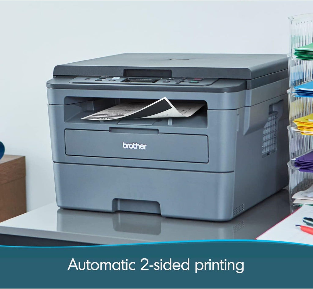 Brother Monochrome Laser HLl2390DW, Wireless Networking, Duplex Printing Refresh Subscription with Free Trial and Amazon Dash Replenishment Read