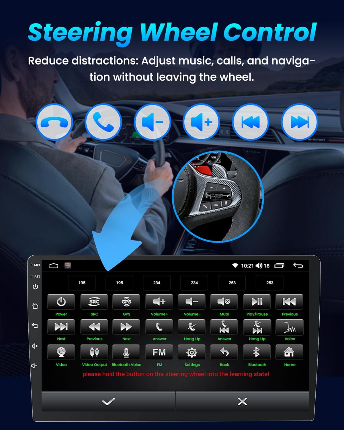 Car Radio for Ford F150 2009-2014: 4Core 64G ROM 9 inch 1280 * 800 Touch Screen Stereo Head Unit with Wireless Carplay Android Auto GPS Bluetooth WiFi SWC FM RDS Mirror Link Backup Camera