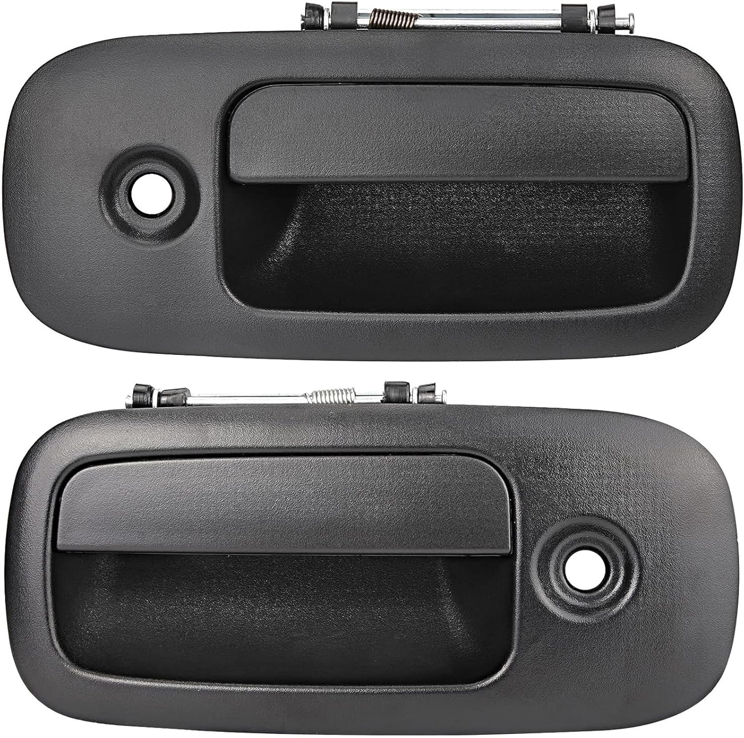 Pair Exterior Door Handles for 1996-2009 Chevy Express GMC Savana 1500 2500 3500 Van, Front Left Driver & Right Passenger Side Replace# 79320 79321 10359093,Textured Black