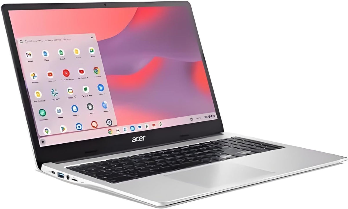ACER Chromebook 315 15.6" HD Laptop Intel Pentium N6000 4GB LPDDR4X 128GB eMMC with Protective Sleeve - Silver