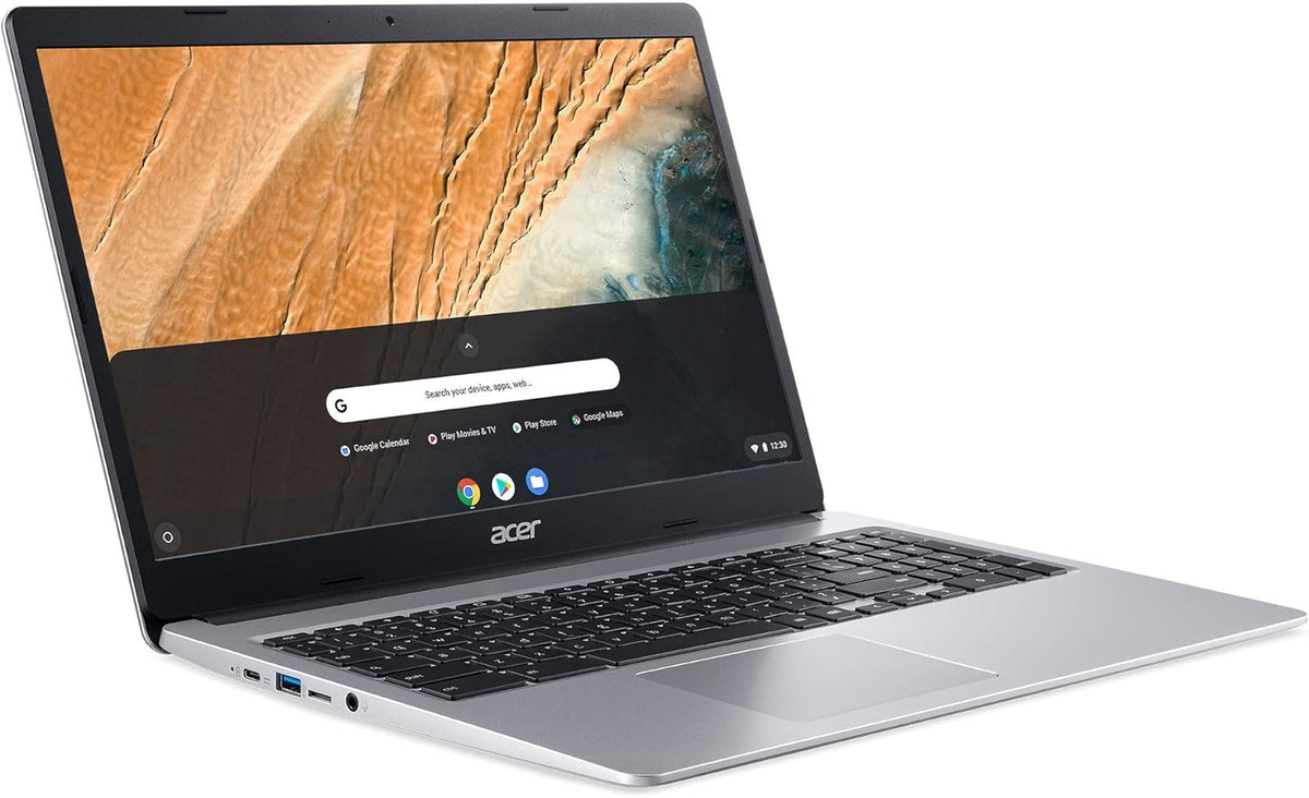 Acer 2022 Chromebook 315 15.6" Full HD 1080p IPS Touchscreen Laptop PC, Intel Celeron N4020 Dual-Core Processor, 4GB DDR4 RAM, 64GB eMMC, Webcam, WiFi, 12 Hrs Battery Life, Chrome OS, Silver