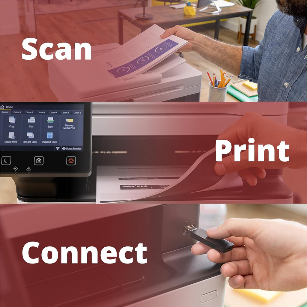 Canon imageCLASS MF462dw 4-in-1 Monochrome Wireless Duplex Laser Printer with Print, Copy, Scan and Fax Capabilities, Auto Document Feeder, and 5-Inch Touch Display Panel (Certified Renewed)