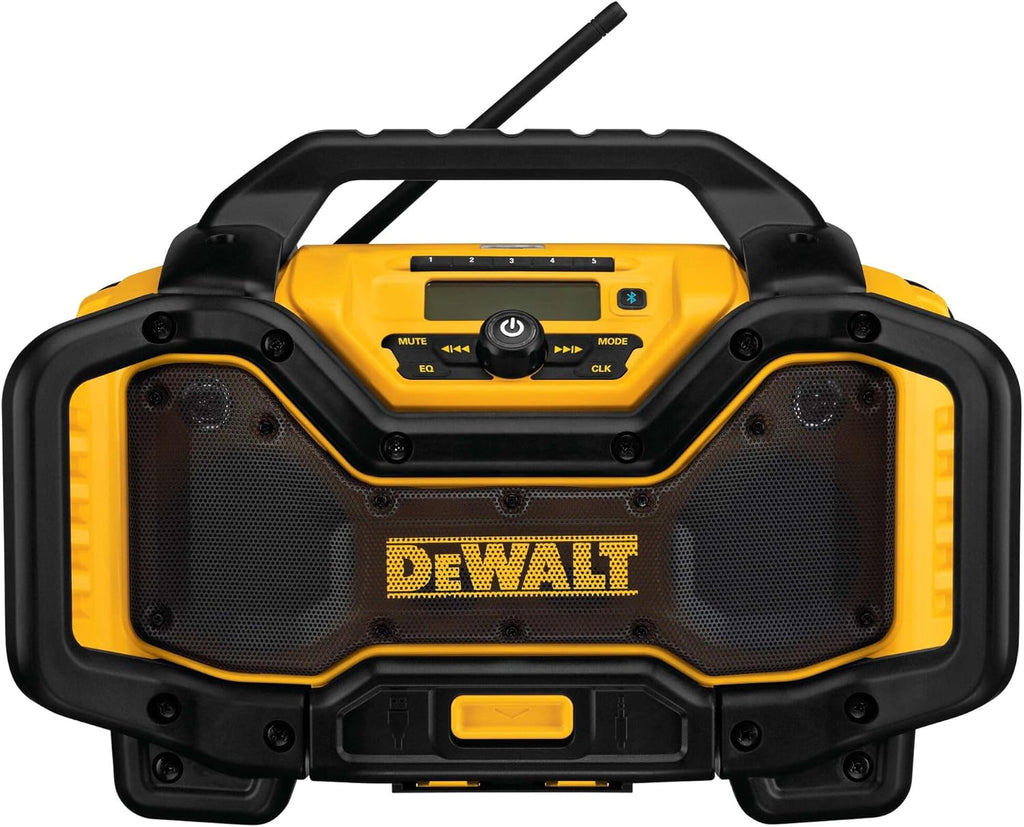 DEWALT 20V MAX Bluetooth Radio, 100 ft Range, Portable for Jobsites (DCR025)