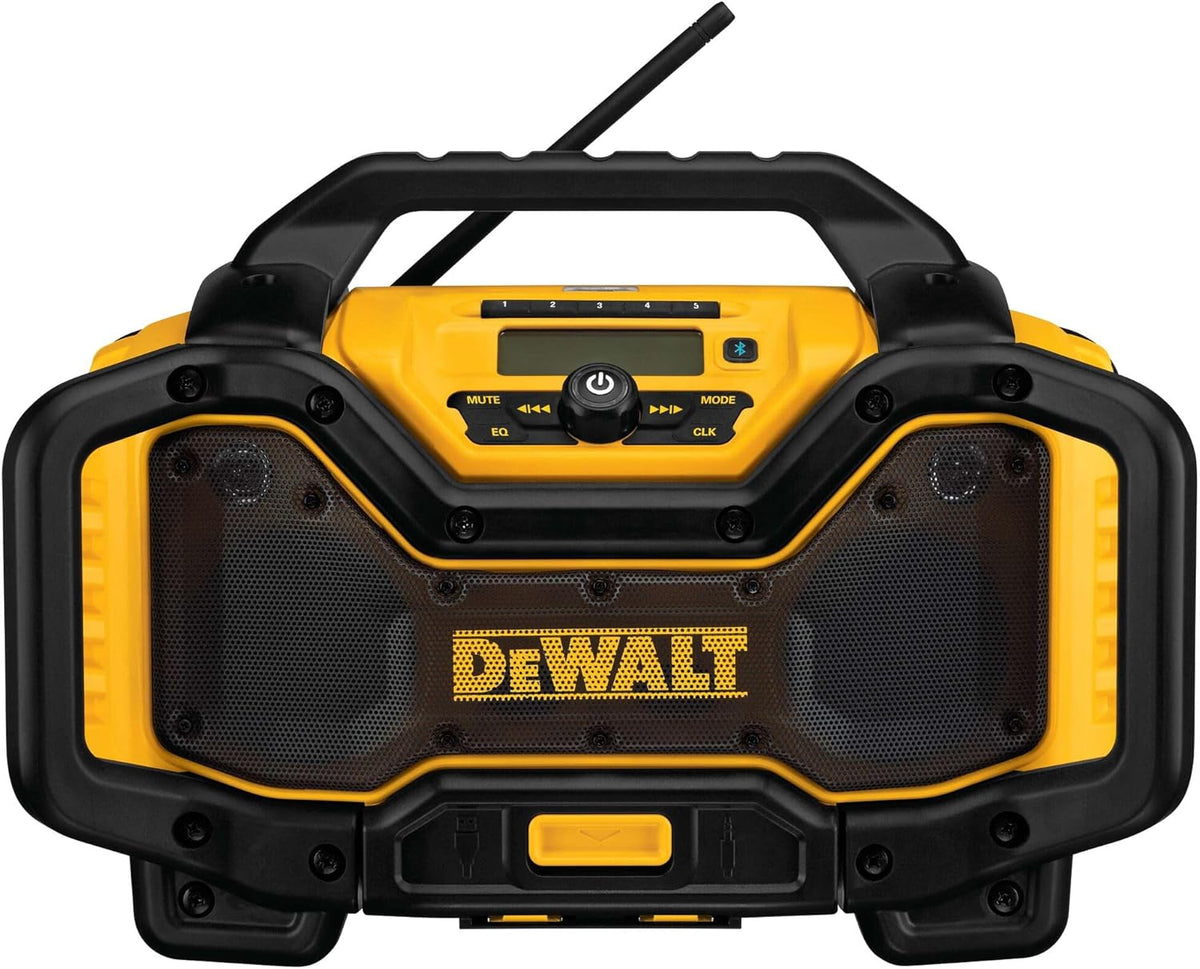 DEWALT 20V MAX Bluetooth Radio, 100 ft Range, Portable for Jobsites (DCR025)