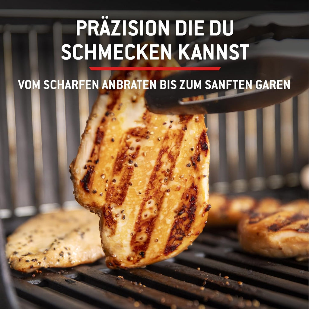 Weber Spirit E-310 Gasgrill 2025, 3 Brenner, 2346 cm², Gusseisen, Snap-Jet Zündung, Schwarz