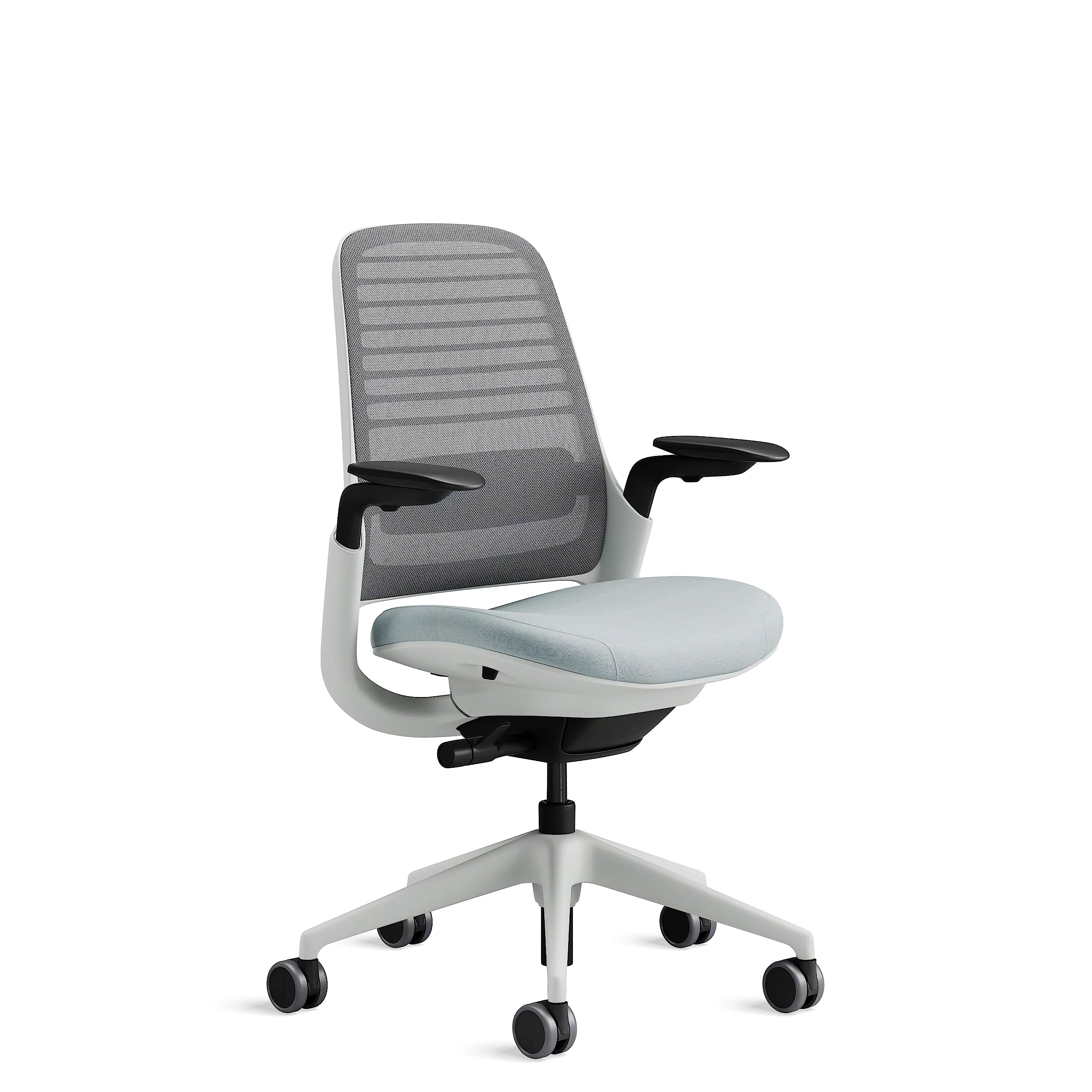 Steelcase Series 1 Bürostuhl, Mesh-Rückenlehne, Ergonomisch, Lordosenstütze, Truffle