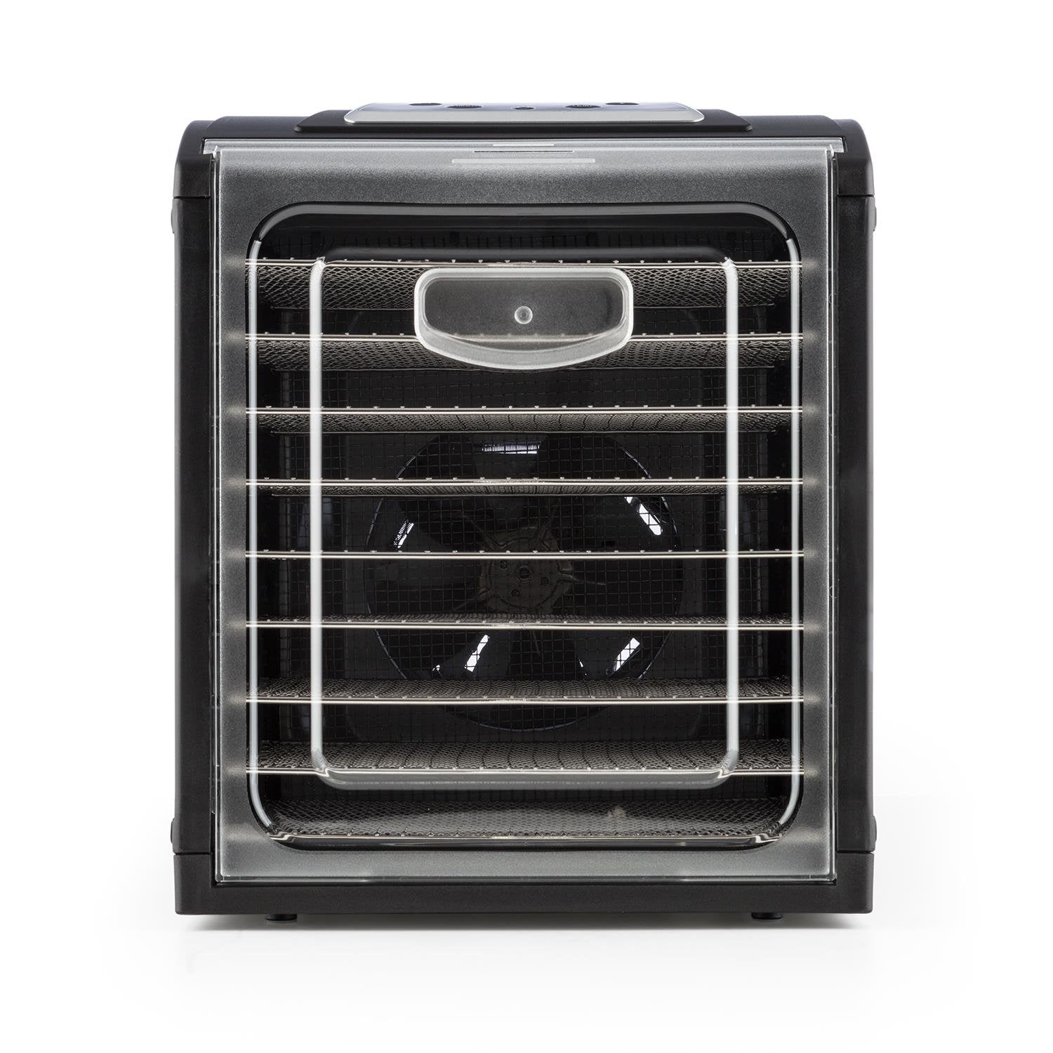 Klarstein Dörrautomat, Dörrgerät, Food Dehydrator, Dörrautomat aus Metall, Dehydrator Food Dryer, 9 Ablagen, 700 Watt, Touch-Display, Timer, Edelstahlheizelement, HotAir Circulation System, Schwarzo