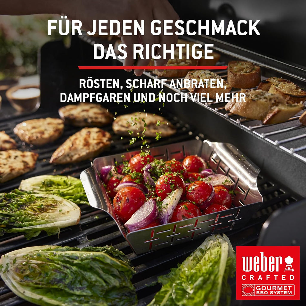 Weber Spirit E-310 Gasgrill 2025, 3 Brenner, 2346 cm², Gusseisen, Snap-Jet Zündung, Schwarz