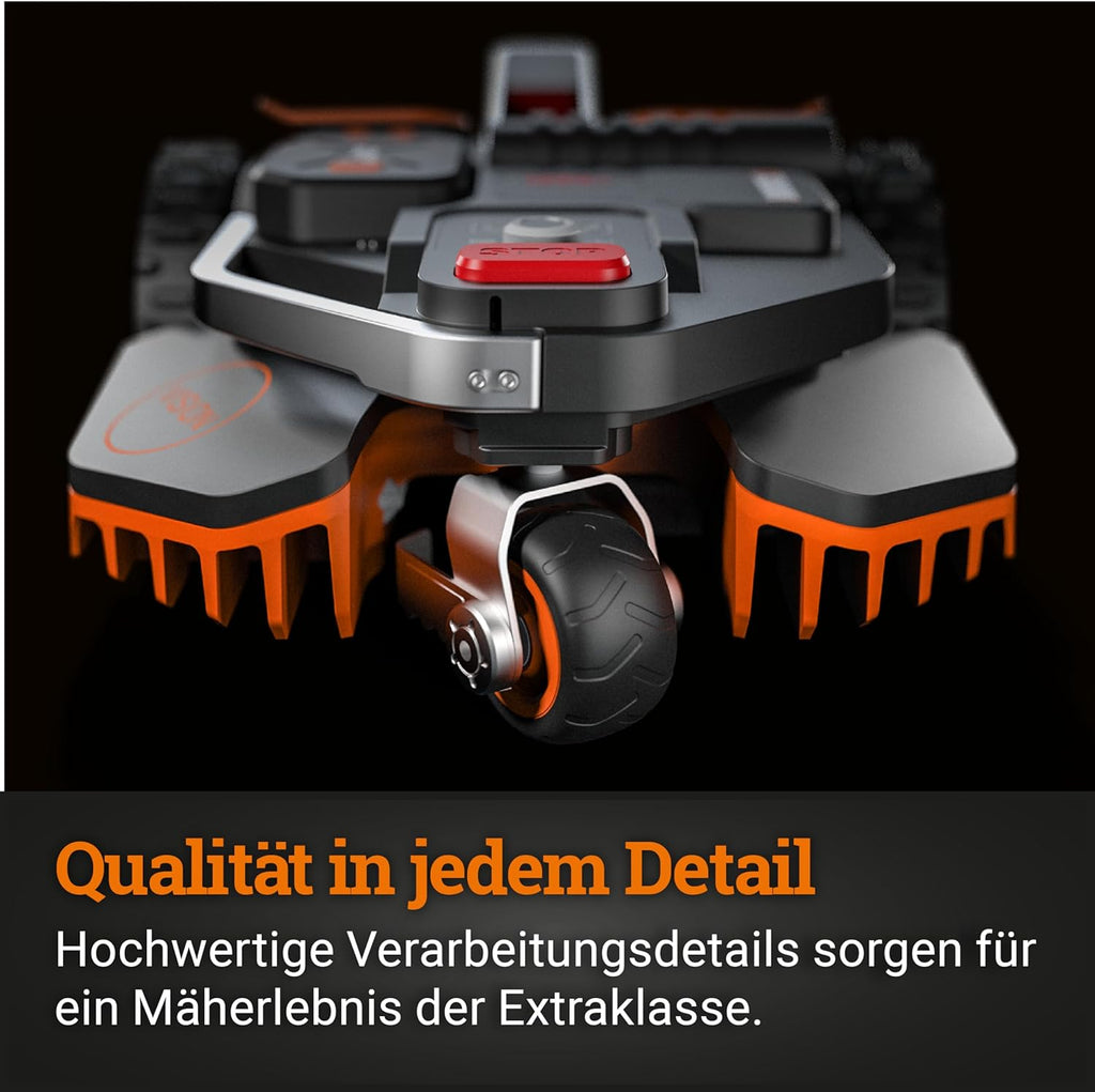 WORX Vision S250 Mähroboter 250 m² ohne Kabel, KI & Igelschutz