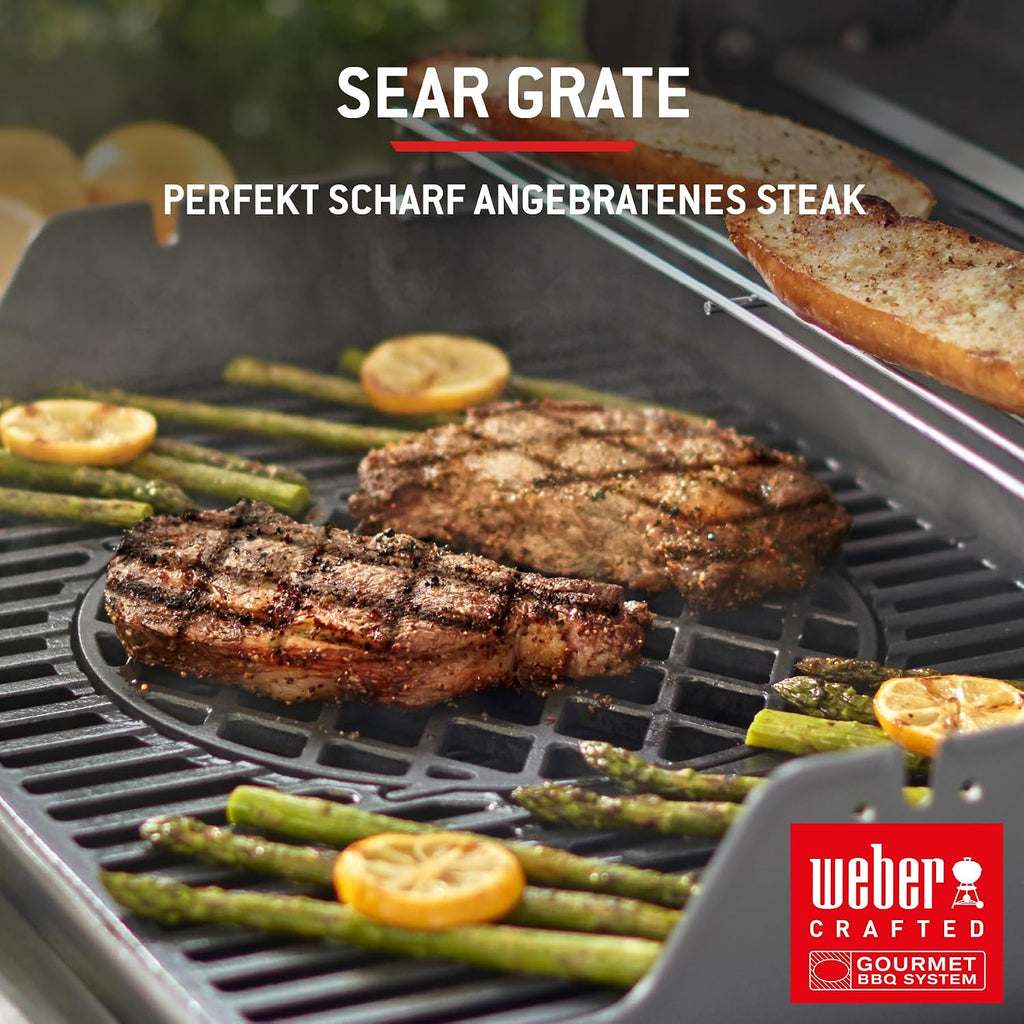 Weber Spirit E-310 Gasgrill 2025, 3 Brenner, 2346 cm², Gusseisen, Snap-Jet Zündung, Schwarz
