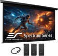 Elite Screens Spectrum RC1 Remote, 125-INCH Diag 16:9, Motorized Projection Screen Movie Home Theater 4K/8K Ultra HD Ready Drop Down, ELECTRIC125H2, Black Case