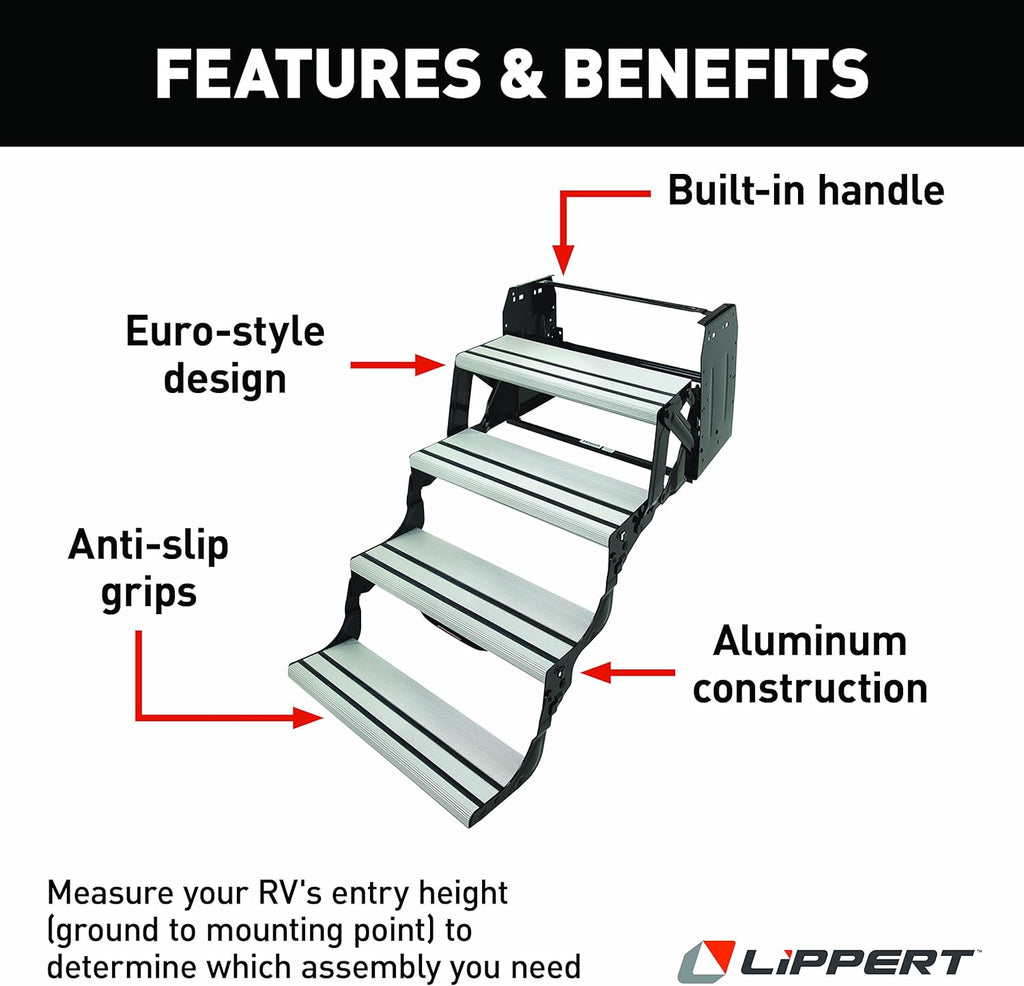 Lippert Components 432698 Alumi-Tread Quad Manual Step
