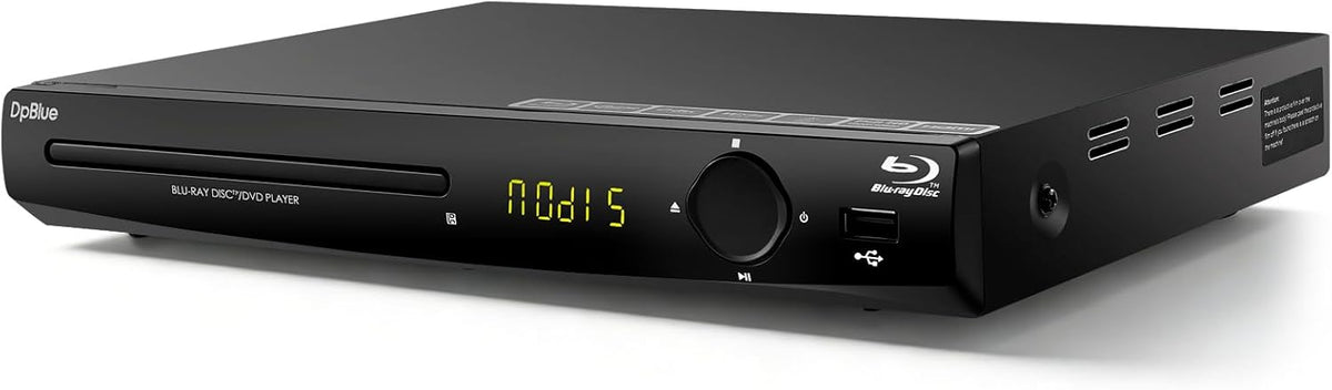 BLU RAY Player,1080P Full HD Blu-ray DVD Player for TV/Projector Home Theater Blu Ray Discs Player Support Region A/1 Blu-ray Discs,CD DVDs VCD,U Disk HDD Playback HDMI/AV/Coaxial Output