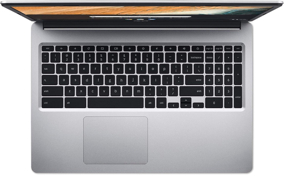 Acer 2022 Chromebook 315 15.6" Full HD 1080p IPS Touchscreen Laptop PC, Intel Celeron N4020 Dual-Core Processor, 4GB DDR4 RAM, 64GB eMMC, Webcam, WiFi, 12 Hrs Battery Life, Chrome OS, Silver