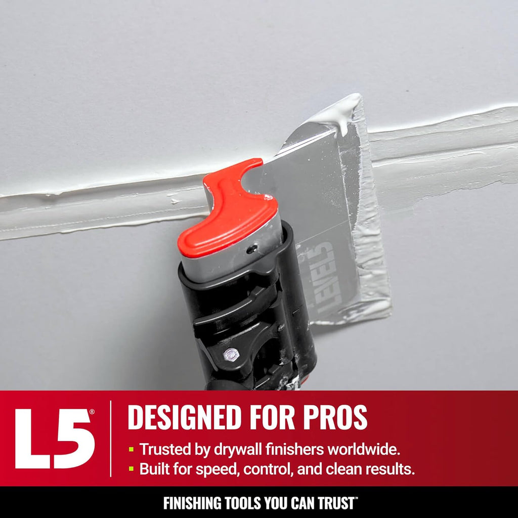 LEVEL5 32-Inch Skimming Blade | Precision 0.3mm German stainless steel blade insert (replaceable), ergonomic aluminum blade profile | 4-932