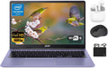 Acer Chromebook Flagship Laptop Computer Light, 15.6" FHD Display, DualCore Intel Celeron N4500, 4GB RAM, 128GB Storage (64GB eMMC+64GB Card), Wi-Fi 6, 10+ Hrs, Chrome OS +HubxcelAccessory Purple