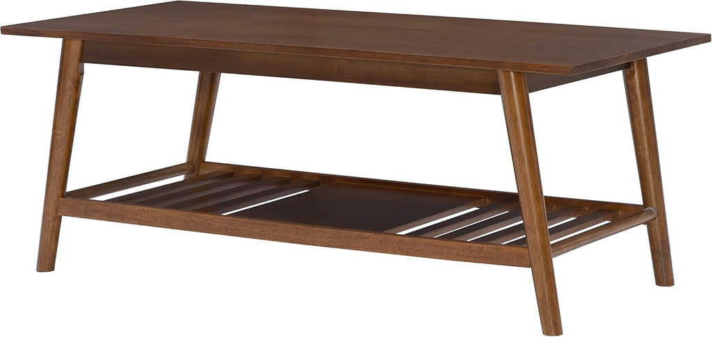 Linon Mid Century Walnut Melissa Coffee Table