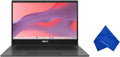 ASUS Chromebook 14" FHD Laptop - MediaTek Kompanio 520, 4GB RAM, 64GB eMMC, Chrome OS (with Microfiber Cloth) - Gravity Grey (CM1402CM2A-M8186)