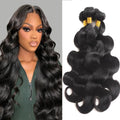 12A Body Wave Human Hair 4 Bundles 18 20 22 24 Inch 100% Remy Virgin Hair Weaves Extensions Body Wave Bundles Human Hair Soft And Silky Natural Black