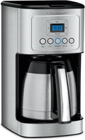 Cuisinart 12-Cup Coffee Maker, Programmable PerfecTemp Thermal Carafe Coffee Machine with 1-4 Cup Setting, Brew Strength Control and Brew Pause, Stainless Steel, DCC-3400NAS, Silver