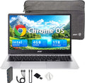 Acer Chromebook 315 15.6" FHD Laptop, 4GB LPDDR4 RAM, 1TB Storage(64GB eMMC & 1TB Docking Station Set), Intel Celeron N4500, Intel UHD Graphics, Numeric Keypad, HD Webcam, Silver, Chrome OS