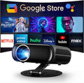 2000ANSI/GoogIe TV/Built-in Apps All-in-One Smart Projector with Wifi and Bluetooth, Goiaey C26 Mini Projector, HDMI ARC CEC GoogIe Voice, DoIby Audio, Zoom Native 1080P 4K Supported Movie Proyector