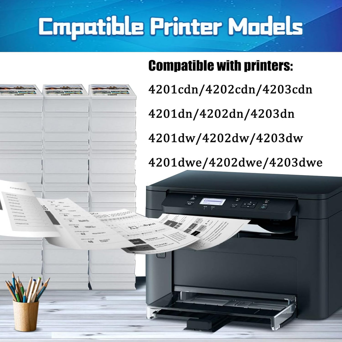 W2150XC W2151XC W2153XC W2152XC Toner Cartridges Work for HP Color LaserJet Pro MFP 4301 4302 4303 Series Printers