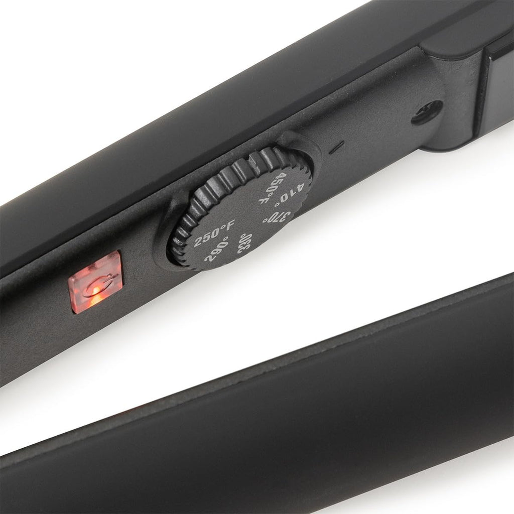 L'ANGE HAIR Le Ceramique 1-Pass Flat Iron Hair Straightener | Fast Heating Ceramic Flat Iron | Best Hot Tools Professional Hair Straightener to Lock in Moisture & Shine | (Black)