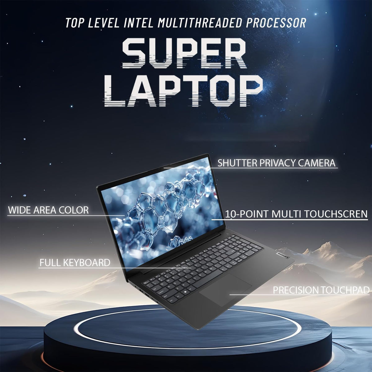 Lenovo New IdeaPad 15.6" Touchscreen Business Laptop with Microsoft Office | 16GB RAM - 512GB SSD | 2026 Edition | Intel Core i5-1335U 10-core Processor(Beats i7-1255U) | Windows 11 Home