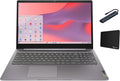 Lenovo IdeaPad 3i Chromebook 15.6" FHD Laptop, Intel Celeron N4500, 4GB Memory, 64GB eMMC Storage, Chrome OS, Artic Grey with Accessories