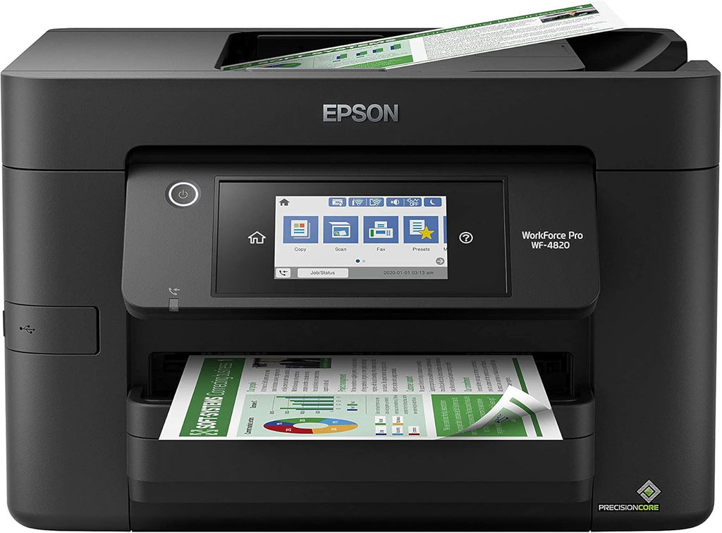 Epson® Workforce® Pro WF-4820 Wireless Color Inkjet All-In-One Printer, Black, Large