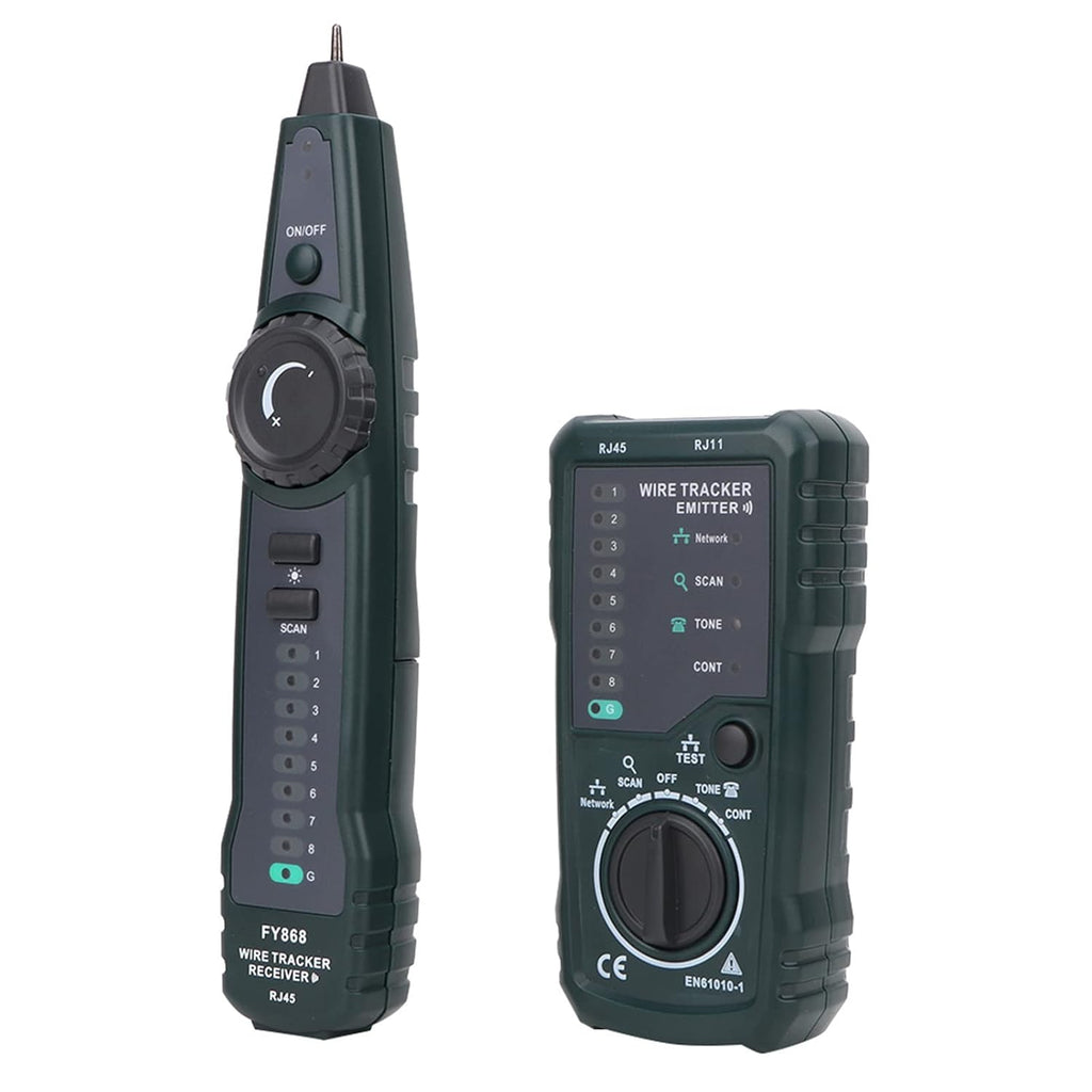 FY868 Cable Tester, Telephone Network Wire Tracker Kit, FY868 Cable Tracker, Suitable for RJ45 RJ11 Cables