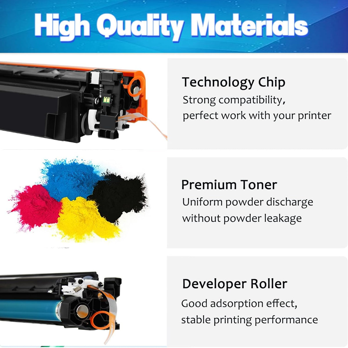 W2150XC W2151XC W2153XC W2152XC Toner Cartridges Work for HP Color LaserJet Pro MFP 4301 4302 4303 Series Printers