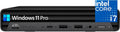 HP Pro Mini PC Desktop Computer for Business Daily Remote Work, Intel Core i7-12700T, Ultra Slim Design, 16GB DDR4 RAM, 256GB PCIe SSD, Keyboard & Mouse, DP 1.4, HDMI 2.1, Windows 11 Pro, Carbon Black