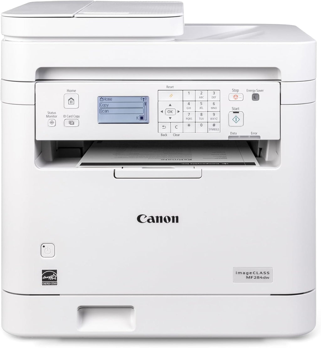 Canon imageCLASS MF284dw Wireless Black & White Laser Printer – All-in-One for Home Use, Print/Copy/Scan, 2-Sided Printing, 35 PPM, Auto Doc Feeder, Mobile Device Compatible, Starter Toner Included