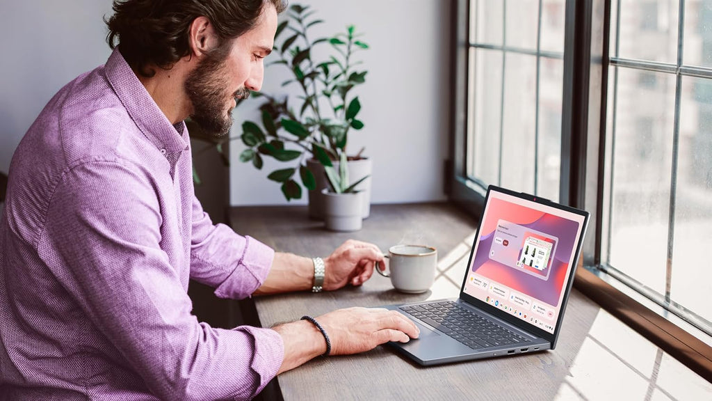 Lenovo Chromebook m 14" - Everyday Laptop - Google Gemini - MediaTek Kompanio 540 CPU - 14" WUXGA IPS Display - 8GB RAM - 64GB UFS Storage - Integrated Arm Mali-G57 MC2 GPU - Cosmic Blue