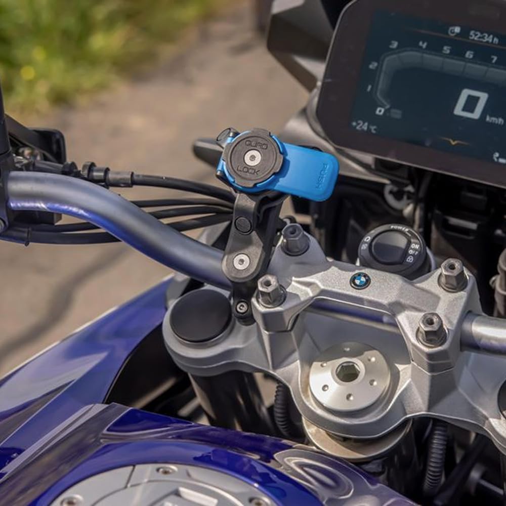 Quad Lock Motorcycle Handlebar Mount Kit with Vibration Dampener and MAG Phone Case for Google Pixel 7a