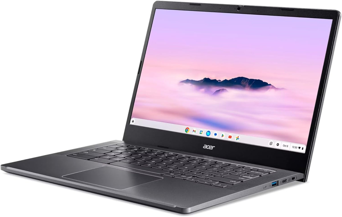 acer Touch Chromebook Plus 14 in Steel Grey with Google AI 8-Core Intel i3 8GB 512GB SSD 14in FHD Intel 4K Graphics Chrome OS (CB514 - Renewed)