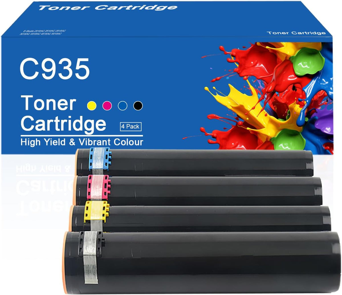 C935 Toner Cartridge Compatible for Lexmark C935 C930H2KG C930H2CG C930H2MG C930H2YG Toner Cartridges Work for Lexmark C935dn C935dtn C935dttn C935hdn Printer