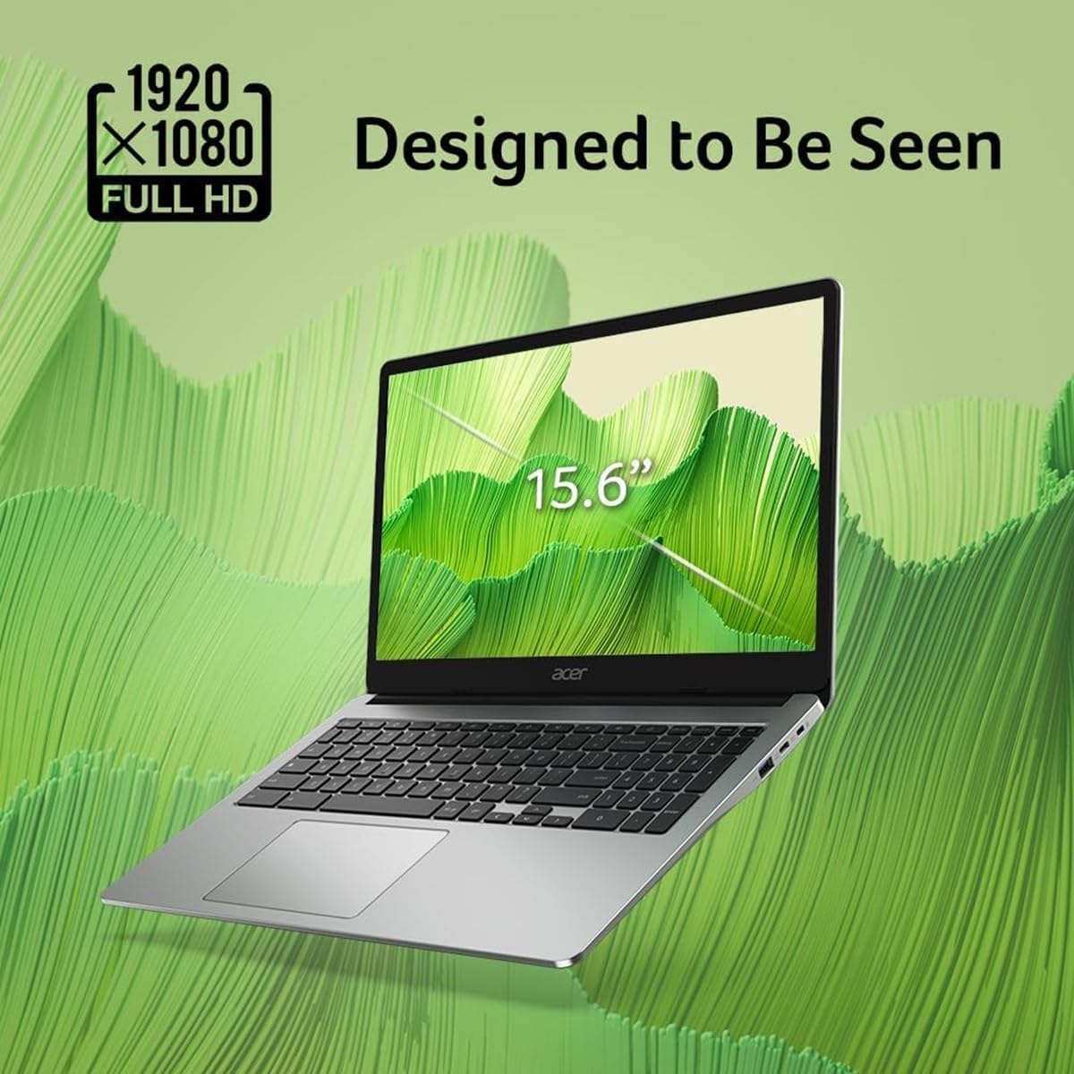 Acer Chromebook 315 Laptop (15.6" FHD, Intel Celeron N4500, 4GB RAM, 128GB Storage (64GB eMMC + 64GB SD Card) Home & Student, Long Battery Life, Numeric KB, Wi-Fi, Webcam, IST Hub, Chrome OS, Silver